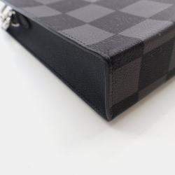 Pre Owned Louis Vuitton Sac Plat XS Damier Checkerboard Canvas Crossbody Bag