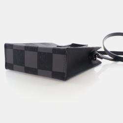 Pre Owned Louis Vuitton Sac Plat XS Damier Checkerboard Canvas Crossbody Bag