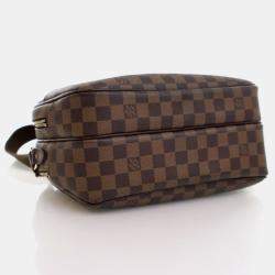 Pre Owned Louis Vuitton Reporter GM Brown Damier Ebene Coated Canvas Crossbody Bag
