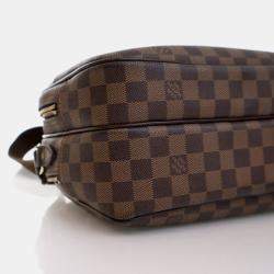 Pre Owned Louis Vuitton Reporter GM Brown Damier Ebene Coated Canvas Crossbody Bag