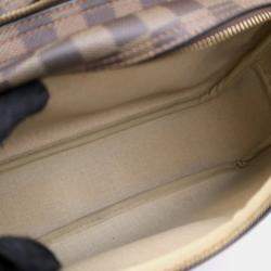 Pre Owned Louis Vuitton Reporter GM Brown Damier Ebene Coated Canvas Crossbody Bag