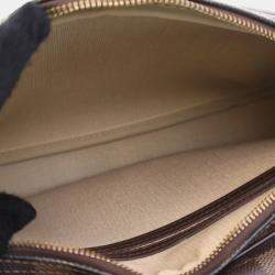 Pre Owned Louis Vuitton Reporter GM Brown Damier Ebene Coated Canvas Crossbody Bag