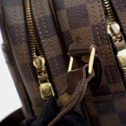 Pre Owned Louis Vuitton Reporter GM Brown Damier Ebene Coated Canvas Crossbody Bag