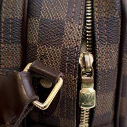Pre Owned Louis Vuitton Reporter GM Brown Damier Ebene Coated Canvas Crossbody Bag