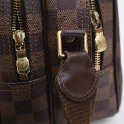 Pre Owned Louis Vuitton Reporter GM Brown Damier Ebene Coated Canvas Crossbody Bag