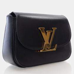 Pre Owned Louis Vuitton Vivienne Black Calfskin Shoulder Bag