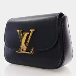 Pre Owned Louis Vuitton Vivienne Black Calfskin Shoulder Bag
