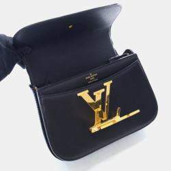 Pre Owned Louis Vuitton Vivienne Black Calfskin Shoulder Bag