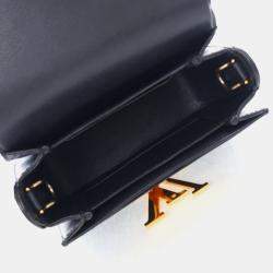 Pre Owned Louis Vuitton Vivienne Black Calfskin Shoulder Bag