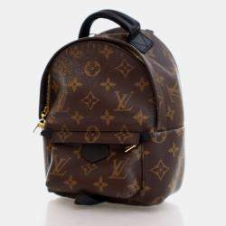 Pre Owned Louis Vuitton Palm Springs Mini Brown Monogram Coated Canvas Backpack