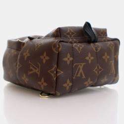 Pre Owned Louis Vuitton Palm Springs Mini Brown Monogram Coated Canvas Backpack