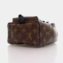 Pre Owned Louis Vuitton Palm Springs Mini Brown Monogram Coated Canvas Backpack