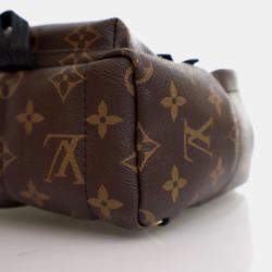 Pre Owned Louis Vuitton Palm Springs Mini Brown Monogram Coated Canvas Backpack
