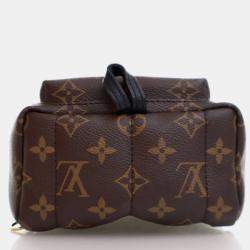 Pre Owned Louis Vuitton Palm Springs Mini Brown Monogram Coated Canvas Backpack