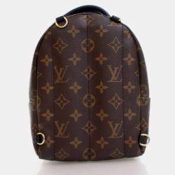 Pre Owned Louis Vuitton Palm Springs Mini Brown Monogram Coated Canvas Backpack