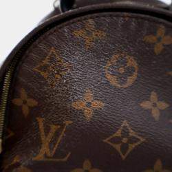 Pre Owned Louis Vuitton Palm Springs Mini Brown Monogram Coated Canvas Backpack