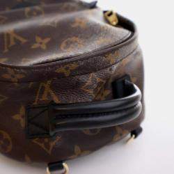 Pre Owned Louis Vuitton Palm Springs Mini Brown Monogram Coated Canvas Backpack