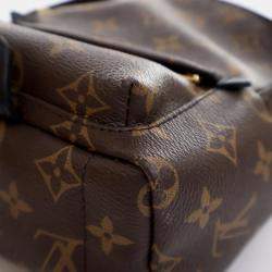 Pre Owned Louis Vuitton Palm Springs Mini Brown Monogram Coated Canvas Backpack