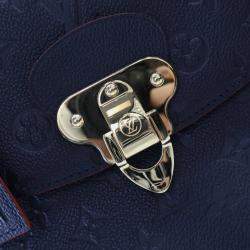 Pre Owned Louis Vuitton Georges MM Navy Blue Monogram Empreinte Leather Shoulder Bag