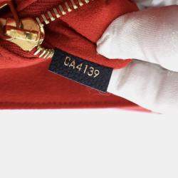 Pre Owned Louis Vuitton Georges MM Navy Blue Monogram Empreinte Leather Shoulder Bag