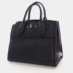 Pre Owned Louis Vuitton City Steamer PM Black Calfskin Tote Bag