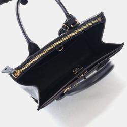 Pre Owned Louis Vuitton City Steamer PM Black Calfskin Tote Bag