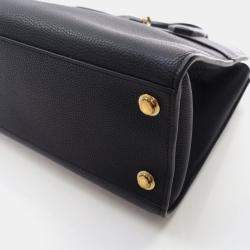 Pre Owned Louis Vuitton City Steamer PM Black Calfskin Tote Bag