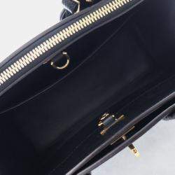 Pre Owned Louis Vuitton City Steamer PM Black Calfskin Tote Bag