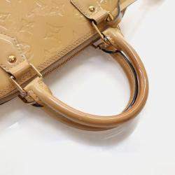 Pre Owned Louis Vuitton Alma PM Beige Monogram Vernis Leather Handbag
