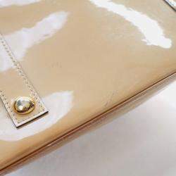 Pre Owned Louis Vuitton Alma PM Beige Monogram Vernis Leather Handbag