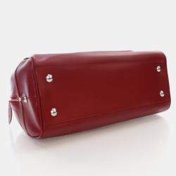Pre Owned Louis Vuitton Bowling Montaigne GM Red Epi Leather Handbag