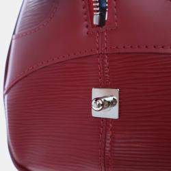 Pre Owned Louis Vuitton Bowling Montaigne GM Red Epi Leather Handbag