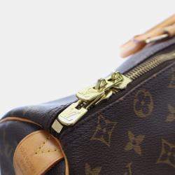 Pre Owned Louis Vuitton Keepall 45 Brown Monogram Coated Canvas Travel Bag