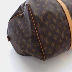 Pre Owned Louis Vuitton Keepall 45 Brown Monogram Coated Canvas Travel Bag