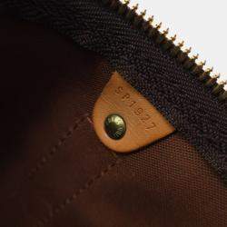 Pre Owned Louis Vuitton Keepall 45 Brown Monogram Coated Canvas Travel Bag
