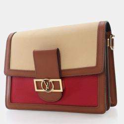 Pre Owned Louis Vuitton Dauphine MM Multicolor Taurillon Leather Shoulder Bag