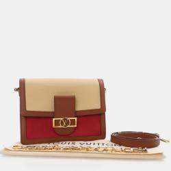 Pre Owned Louis Vuitton Dauphine MM Multicolor Taurillon Leather Shoulder Bag