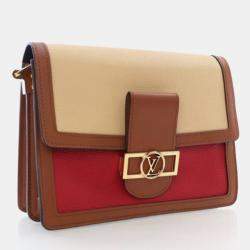 Pre Owned Louis Vuitton Dauphine MM Multicolor Taurillon Leather Shoulder Bag