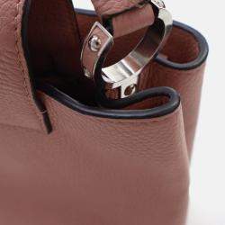 Pre Owned Louis Vuitton Capucines PM Pink Taurillon Leather Handbag