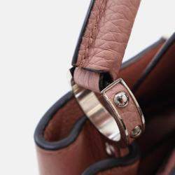 Pre Owned Louis Vuitton Capucines PM Pink Taurillon Leather Handbag