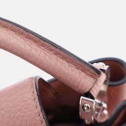 Pre Owned Louis Vuitton Capucines PM Pink Taurillon Leather Handbag
