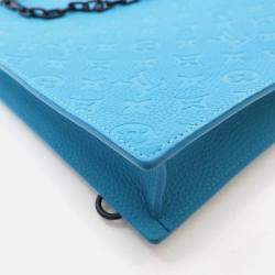 Pre Owned Louis Vuitton Sac Plat Monogram Taurillon Leather Tote Bag