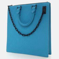 Pre Owned Louis Vuitton Sac Plat Monogram Taurillon Leather Tote Bag