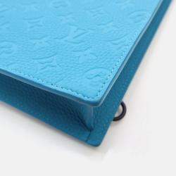 Pre Owned Louis Vuitton Sac Plat Monogram Taurillon Leather Tote Bag