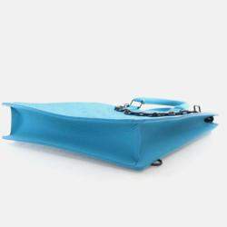 Pre Owned Louis Vuitton Sac Plat Monogram Taurillon Leather Tote Bag