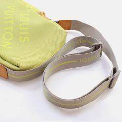 Pre Owned Louis Vuitton Americas Cup Damier Geant Nylon Shoulder Bag