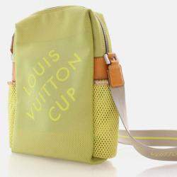 Pre Owned Louis Vuitton Americas Cup Damier Geant Nylon Shoulder Bag