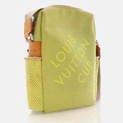 Pre Owned Louis Vuitton Americas Cup Damier Geant Nylon Shoulder Bag