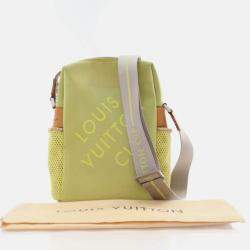 Pre Owned Louis Vuitton Americas Cup Damier Geant Nylon Shoulder Bag