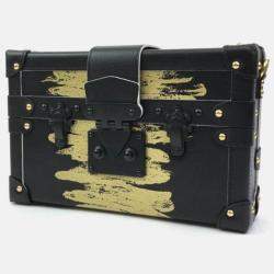 Pre Owned Louis Vuitton Petite Malle Black Monogram Canvas Clutch Bag